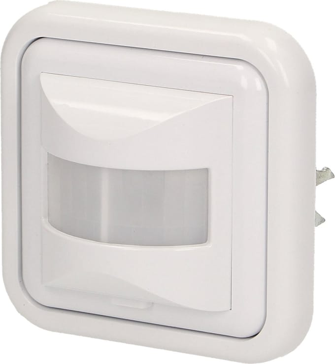 Bewegingssensor inbouw IP20 - PIR Bewegingsmelder voor binnen met detectiehoek 160° - Bewegingsdetector met 3-draads aansluiting - Wit