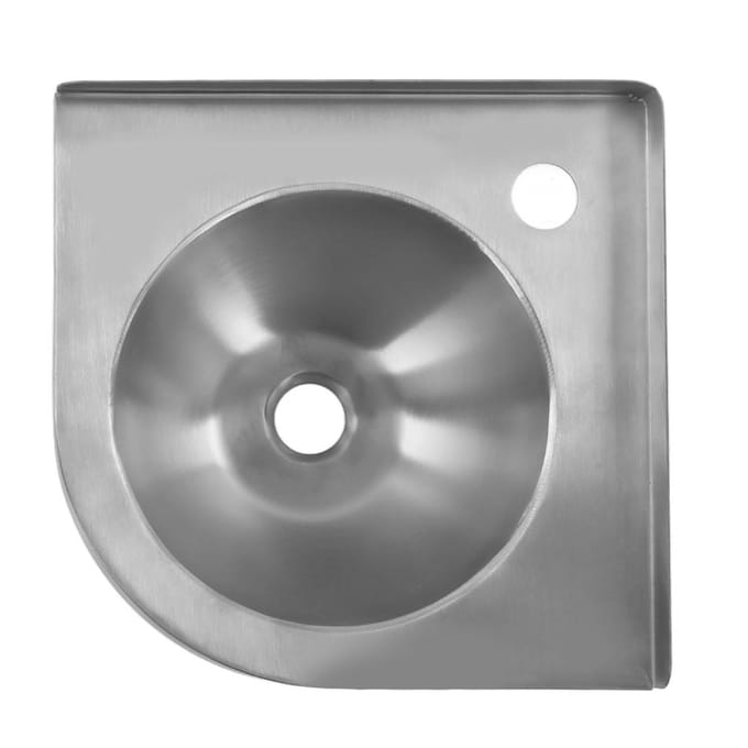 Hoek Driehoek Wastafel Geborstelde Afwerking Keuken Badkamer Handwasbak Wastafel voor Boot Caravan RV gray