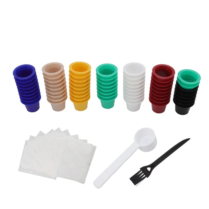 60 Stuks Navulbare Wegwerp Koffiecapsule Cup Koffiecapsule Filter Cup voor Nespresso Cafe Melk blue