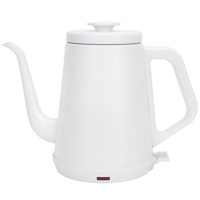 Witte Waterkoker Roestvrij Staal Automatische Uitschakeling Elektrische Koffie Waterkoker white