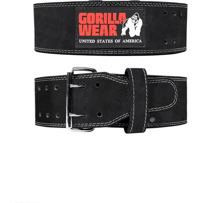 4-inch leren hijsband Gorilla Wear