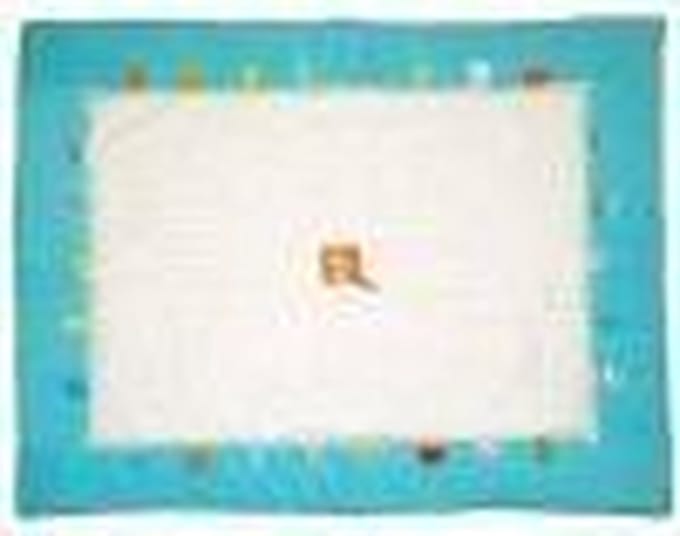 Label Label Boxkleed Blauw - Wit