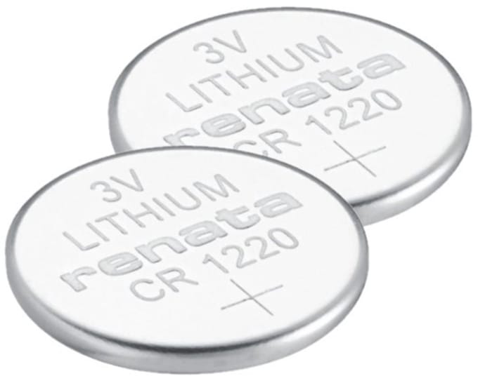 Renata - Knoopcel batterijen - CR1220 - Lithium - 3V - 2 stuks
