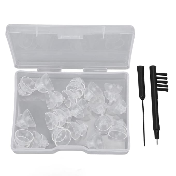 20 pcs Dômes d'audition double couche 10 mm Améliorer l'audition Dômes fermés haute transparence pour gray