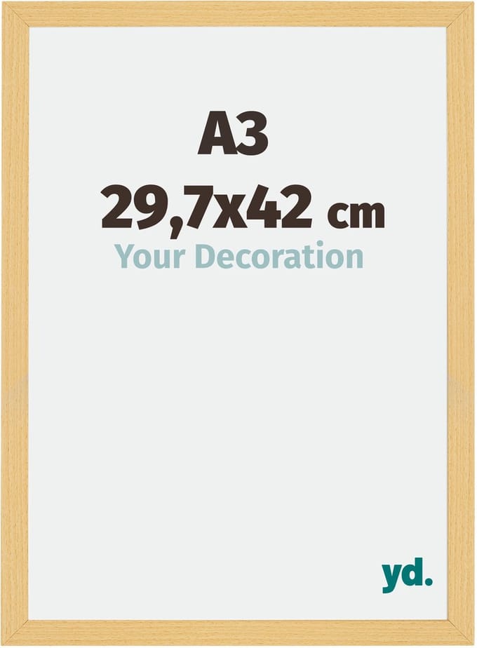 Your Decoration - Fotolijst A3 29,7x42 cm - MDF - Beuken Decor - Mura
