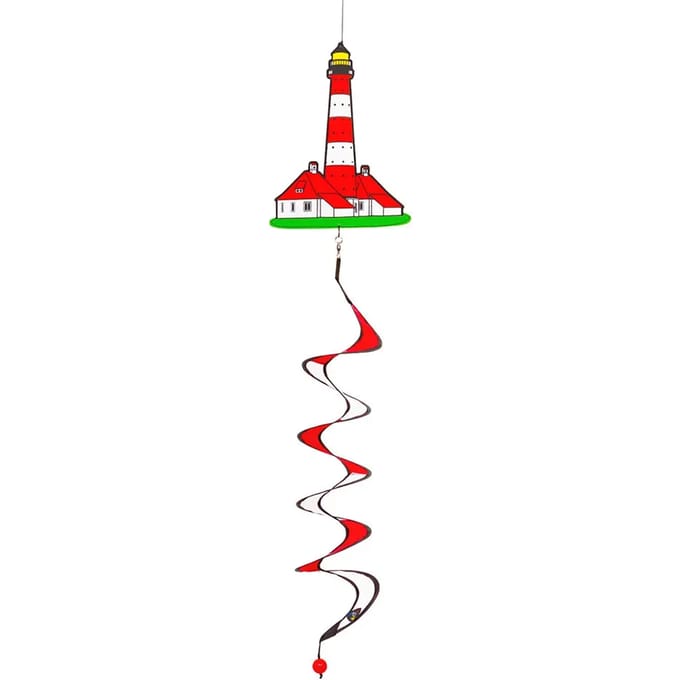 Invento Windgong Vuurtoren 110 X 18 Cm Polyester Wit/rood