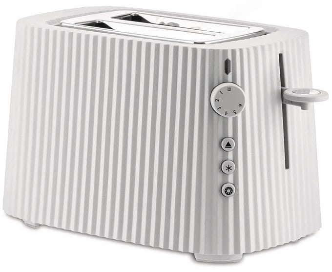 Alessi Plissé Broodrooster - 6 standen - 2 sleuven - Wit