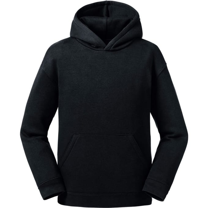 Russell Kinderen/Kinderen Authentieke Sweatshirt met kap (Zwart)