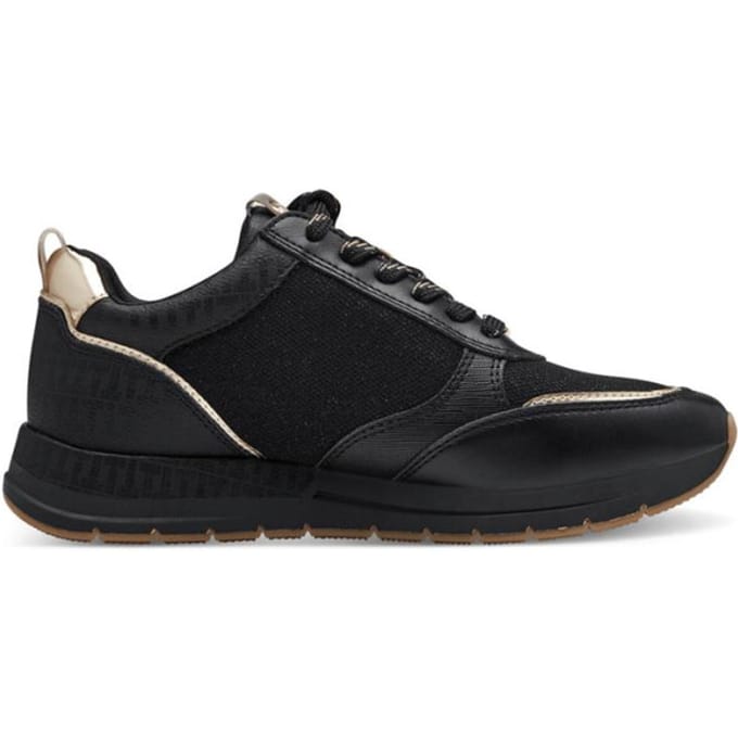 Tamaris Sneakers zwart Textiel