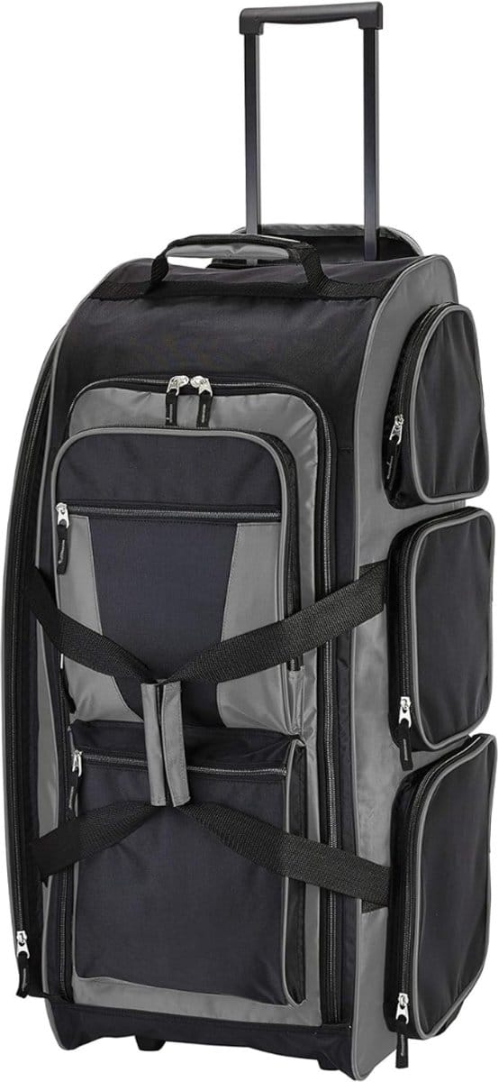 VLSelect® Weekendtas met wieltjes - Reistas - Wieltas - 60L