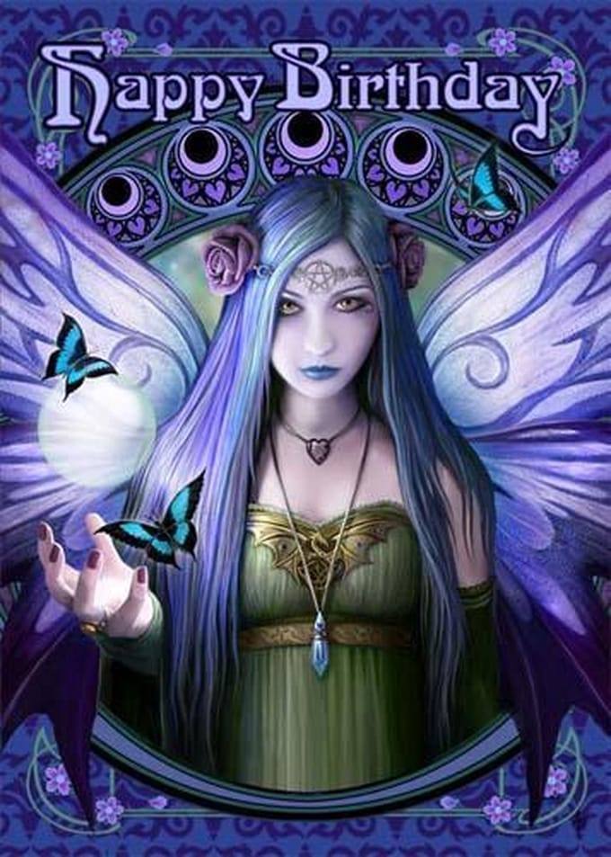 Anne Stokes Wenskaart Mystic Aura