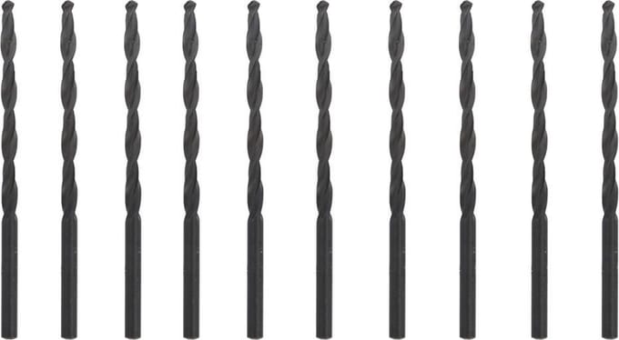 Benson Set van 10 HSS metaalboren - 3.5 mm - rechts snijdend - cilindrisch - met opbergbox