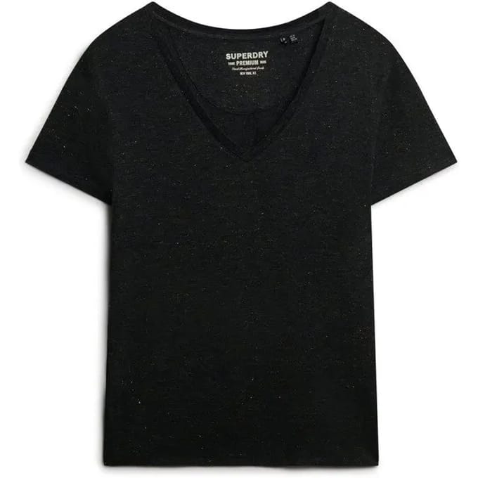Superdry - Studios Slub T-shirt met Borduursel - Dames - T-shirts
