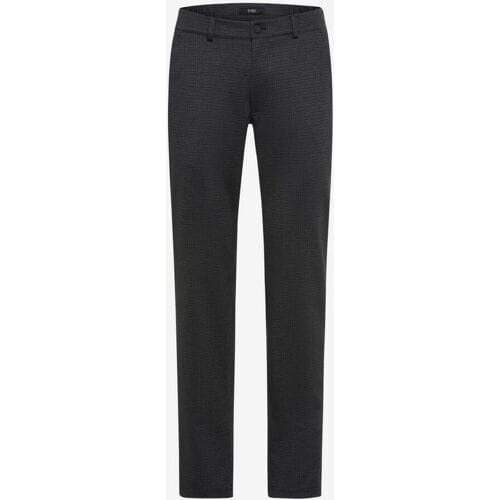 Brax Broek Thilo Stretch Fine Check Anthracite / male