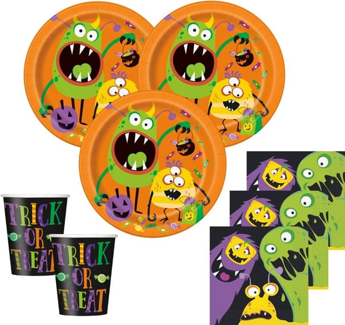 3 kleine monsterfeesttafeldecoraties