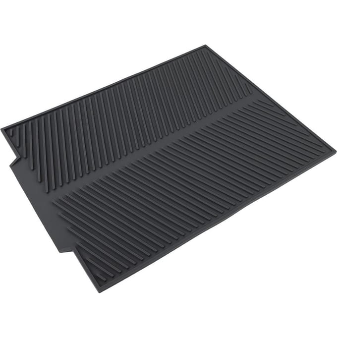 Tapis Égouttoir Extra Large Premium en Silicone Résistant à la Chaleur (Gris) gris