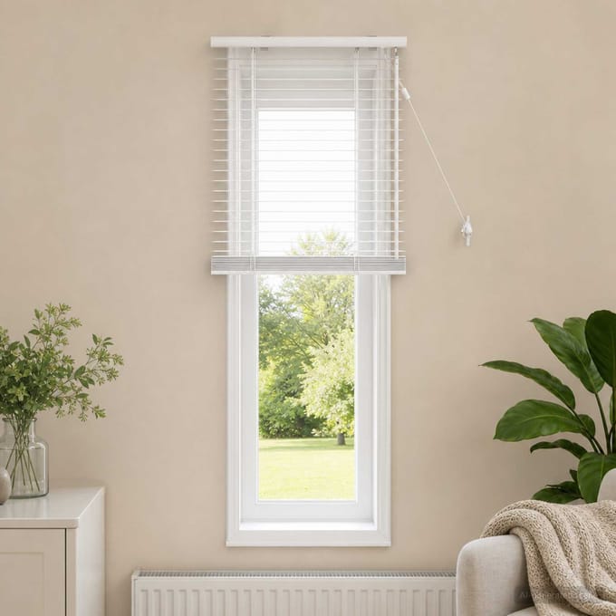 vidaXL - Venetiaanse - jaloezie - Wit - 55 - x - 130 - cm - 35 - mm