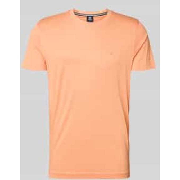 T-shirt met ronde hals en Gestikt logo