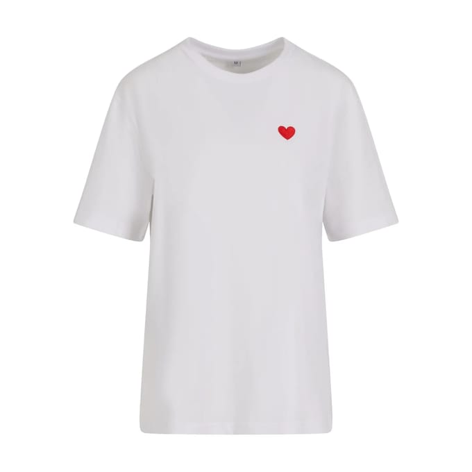 Dames-T-shirt Mister Tee Heart Shape EMB