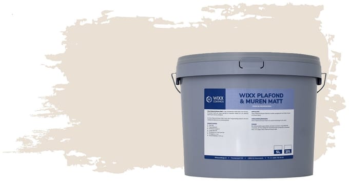 Wixx Plafond & Muren Matt - 10L - RAL 9001 Crèmewit