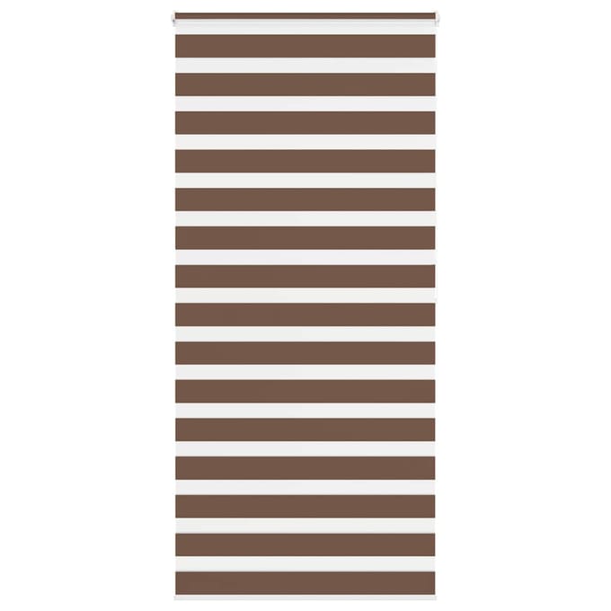 vidaXL - Zebra - rolgordijn - 100x200 - cm - stofbreedte - 95,9 - cm - polyester - bruin