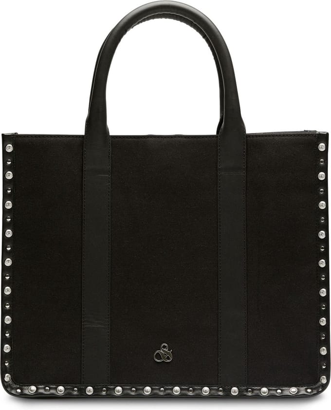 SCOTCH & SODA Schoudertas Canvas Shopper Evening Black Zwart
