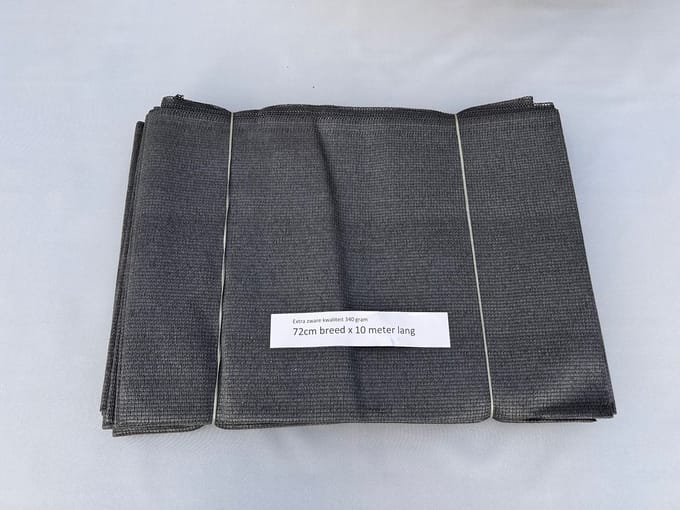 Camobob schaduwdoek coupon 72x1000cm grey, 340grams