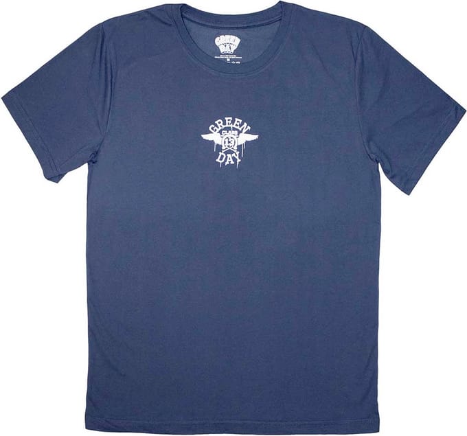 Green Day - Mini Wings Heren T-shirt - S - Blauw