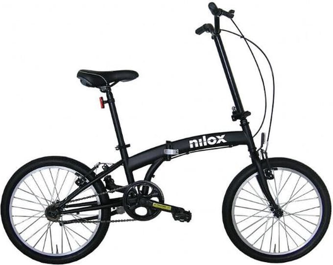 Licht en opvouwbaar Stadsfiets Nilox Zwart 20"