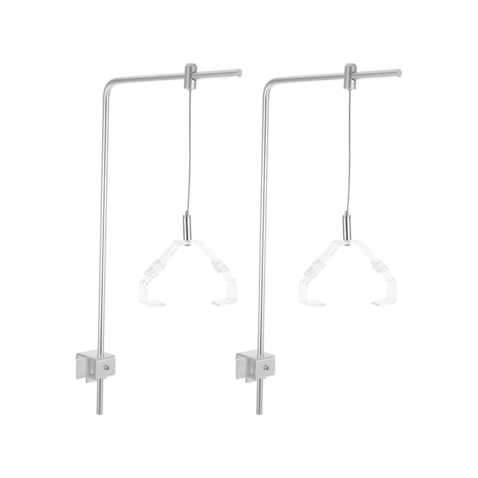 Vis Aquarium Licht Rek Roestvrij Staal Hoogte Verstelbaar Multifunctioneel Aquarium Lamp Houder Beugel Met Kristal Clip white