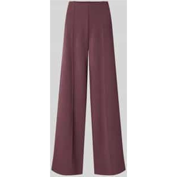 wide fit broek met siernaden