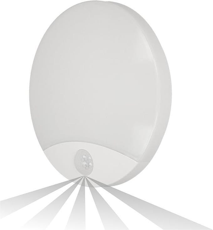 VIRAZON LED wandlamp met PIR bewegingssensor - Plafondlamp 4000K - 160° Sensor Plafonniere - 15 Watt - Wit