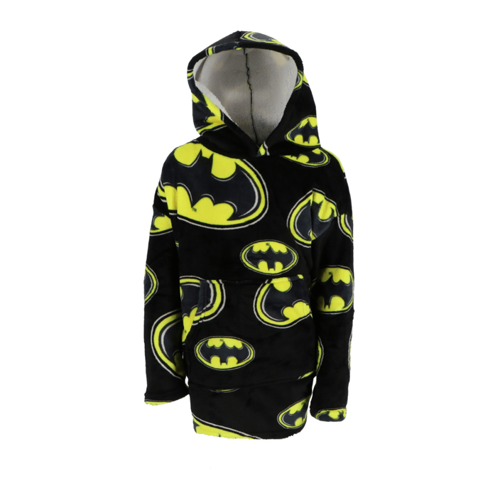 Batman hoodie poncho zwart 7 - 14 jaar - polyester