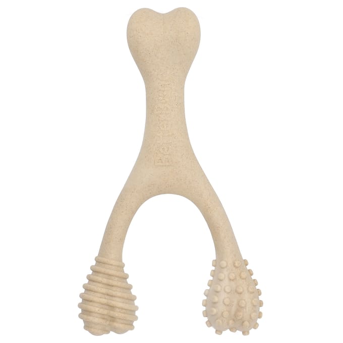 BetterBone, Stevig Kauwbot, groot, 100% natuurlijke ingrediënten, 1 speeltje beige
