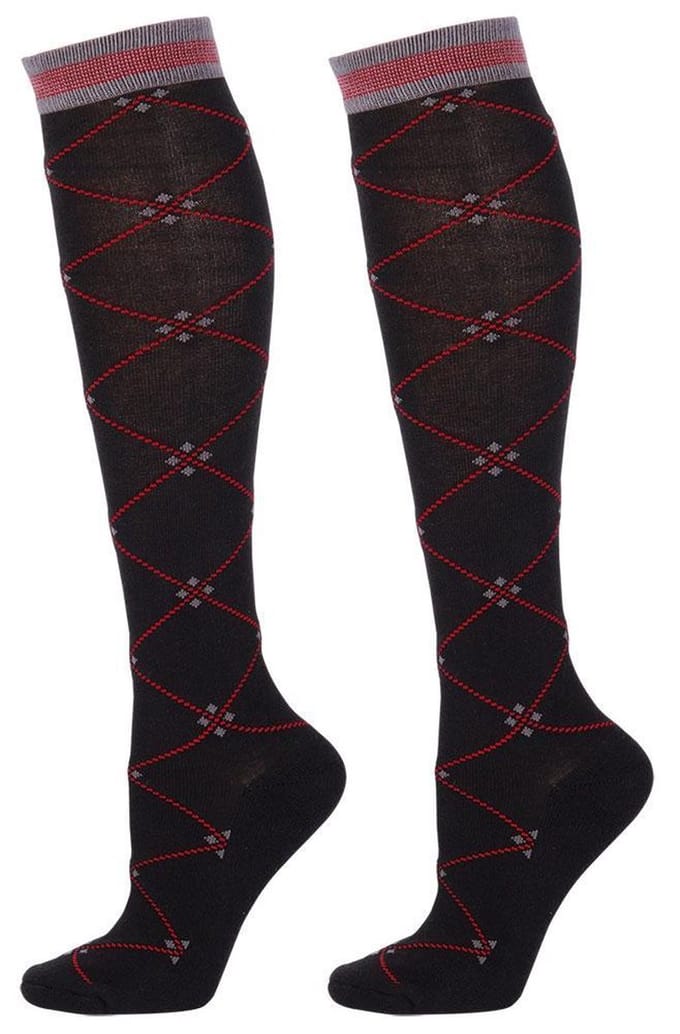 Harry's Horse Kousen ruit zwart-grijs-rood