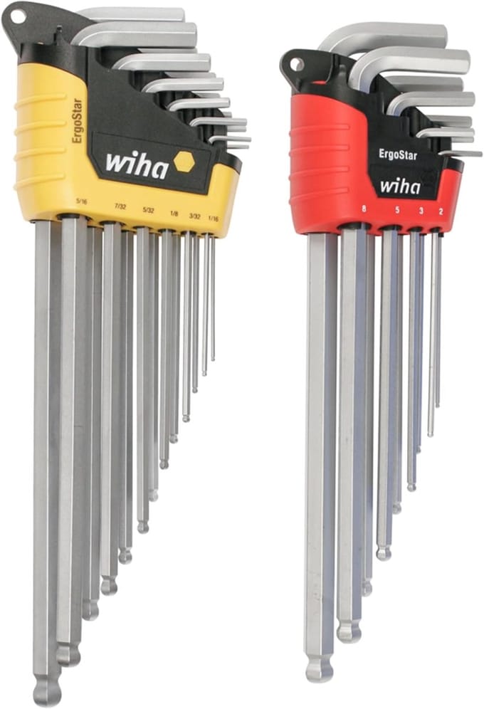 Inbussleutel Set - Hoeksleutel Set - Precisiewerk - ErgoStar Balhoofd - 22 Delig - Meerkleurig