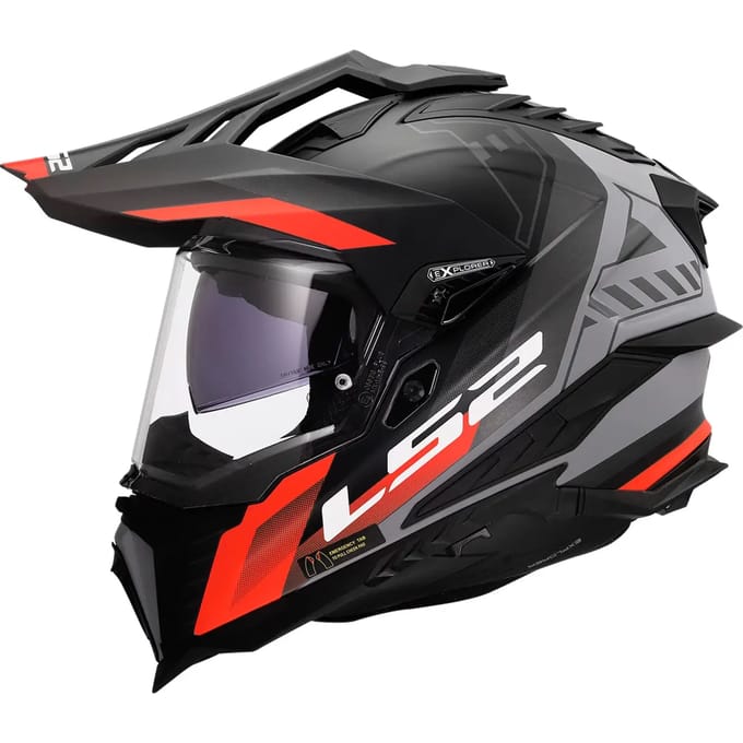 Volle motorhelm LS2 MX701 Explorer Hexa