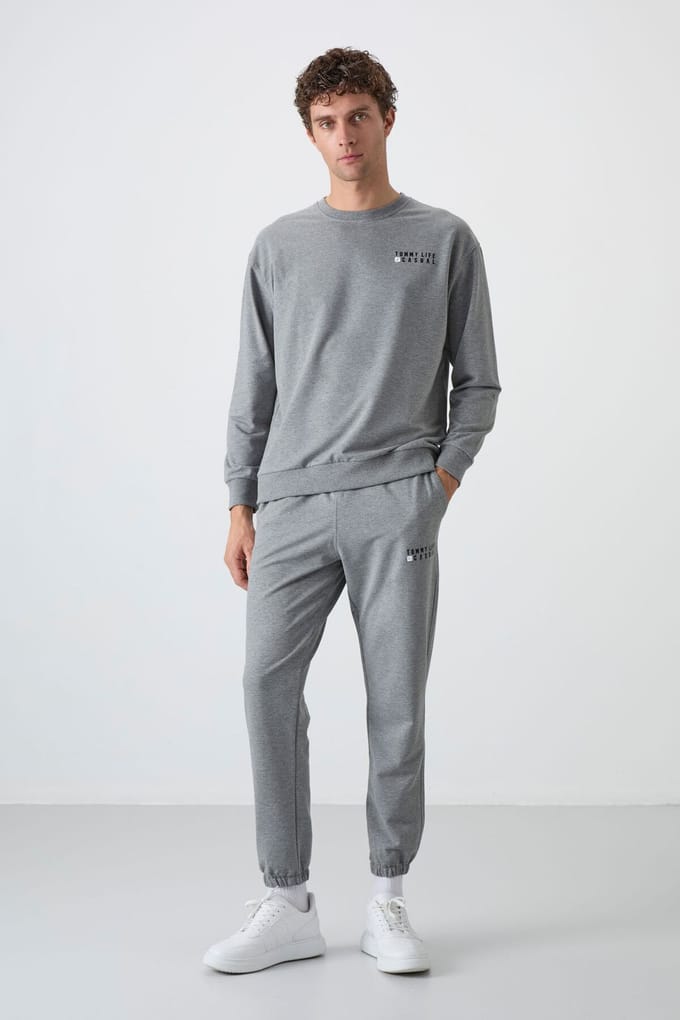Heren Oversized Sweatshirt en Broek Set