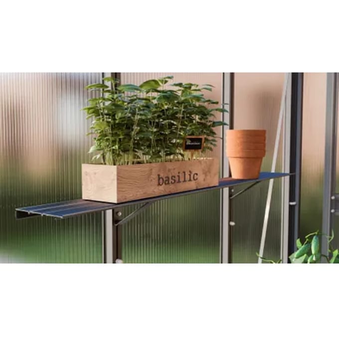 Vitavia Kit Voor Wandschap Aluminium Zwart 1222x15cm