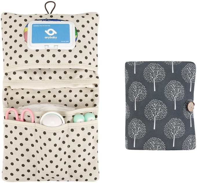 Opbergtas - Make-uptas - Luiertas - 2-in-1 opbergtas - Draagbare opbergtas - Geldboom print