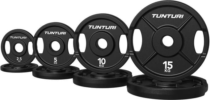 Tunturi Platinum Cast Iron Plate - Olympische halterschijven - 65kg - Set