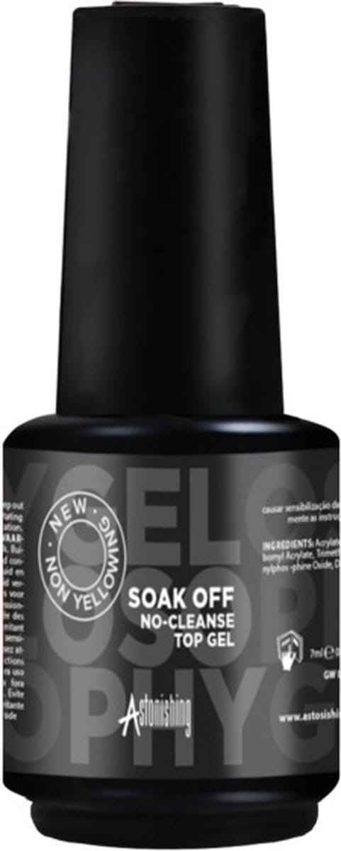 Astonishing Essentials Soak Off No-Cleanse Top Gel 7ml