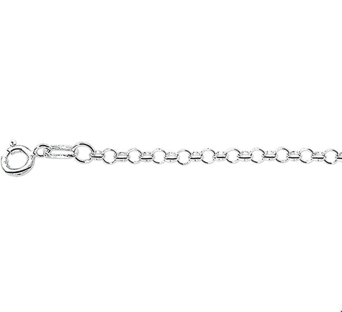 Zilveren Collier jasseron 2 1002206 50 cm