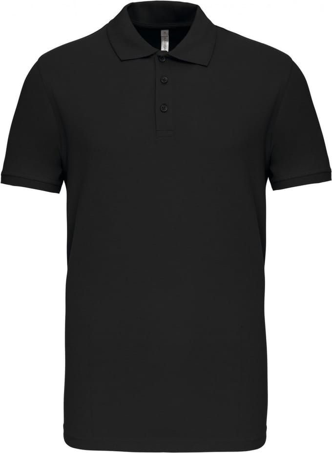 Kariban Piquépolo korte mouwen heren K239 - Black - S