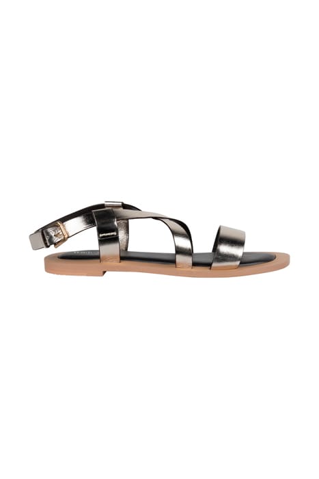 White Stuff Croover Leather Flat Sandal Gld Tn Met Größe: 4 | Sandalen Outlet | Damen | Braun