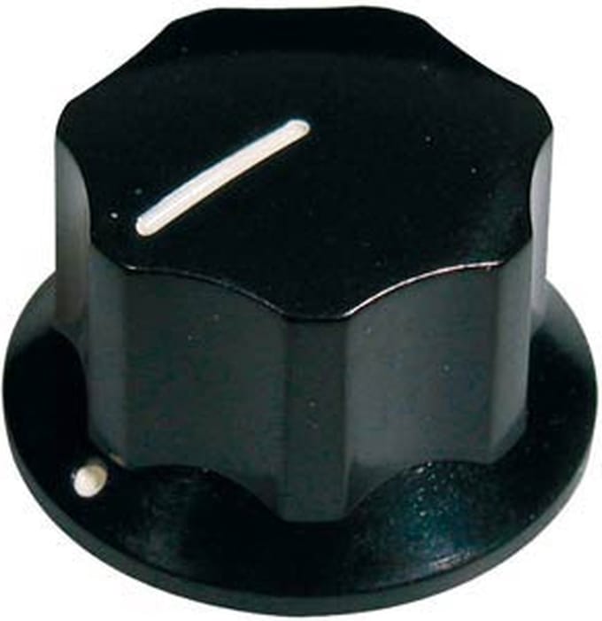 Boston KB-145-L Jocker bas knop, zwart, groot met setschoef