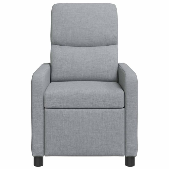 vidaXL - Recliner - Lichtgrijs - Polyester