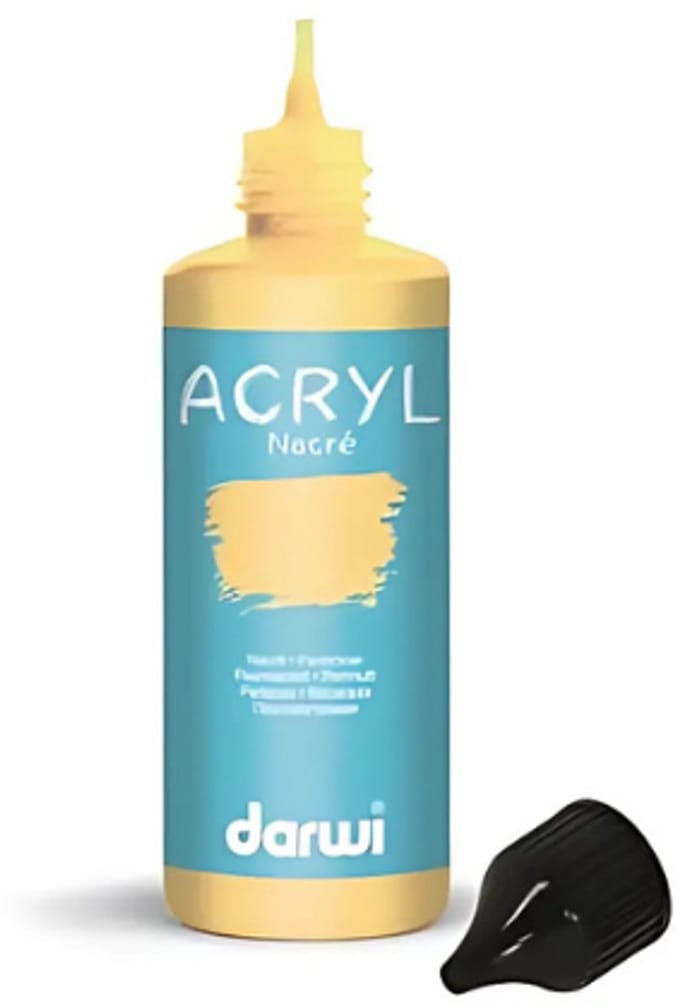 DARWI parelmoer acrylverf goudgeel
