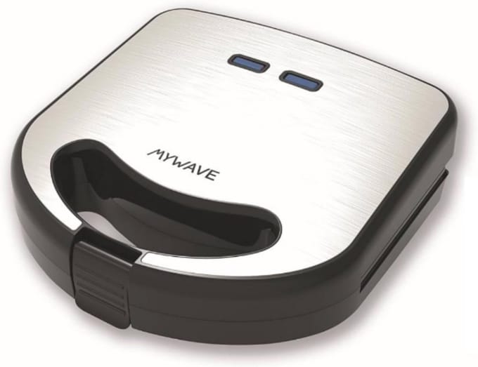 2-in-1 Sandwichmaker met Grillplaat - Afneembaar en Antiaanbaklaag