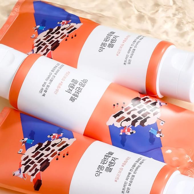 [ROUND LAB] Sojabonen Panthenol Reiniger 150ml orange